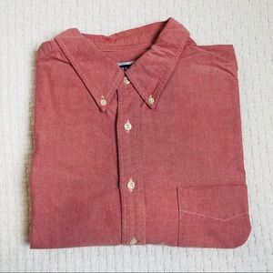 Old Navy Long Sleeve Button Up Shirt Coral/Salmon
